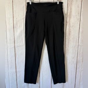 Lord & Taylor Black Pull-On Slim Leg Pants - Size 4